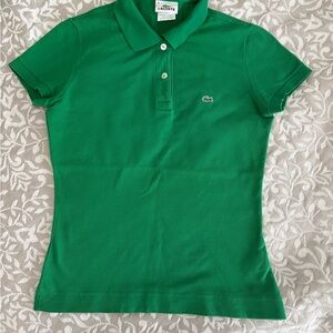 Lacoste Vibrant Green Polo womens 36
